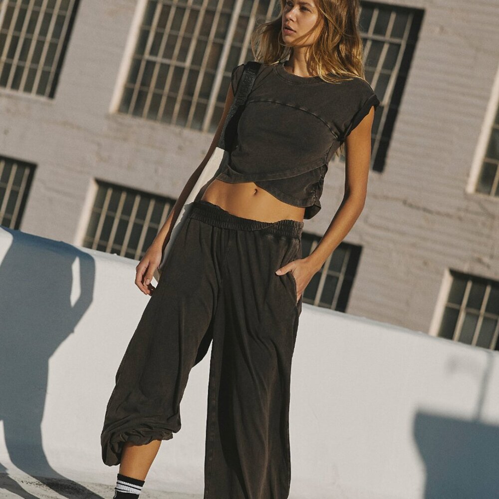 Free People Hot Shot Crossover Set- Black